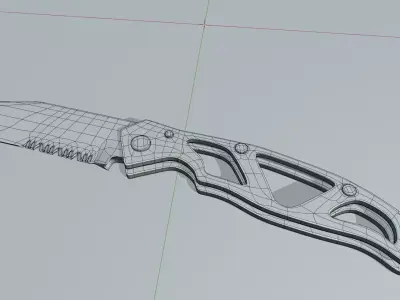 Hunting knife 3D model