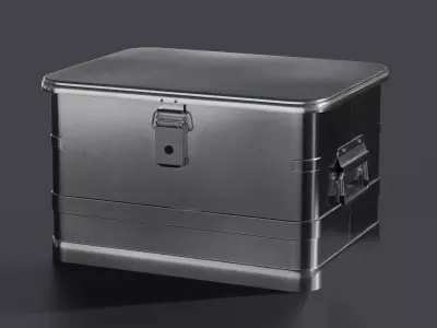 Aluminum Container 002 XS 3D model