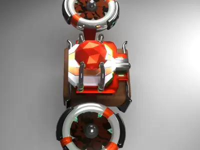 ScifiDrone TigersGauntlet  002 3D model