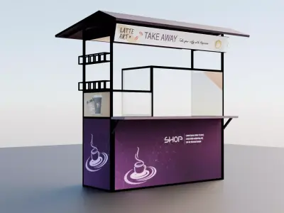 coffy cart 3D model