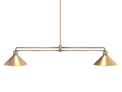 Andre Brass 2-Light Pendant 3D model