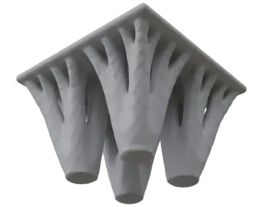 Organic Topological Tree-Like Tables 3D model