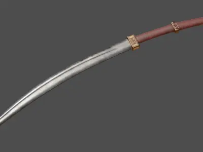 Falx Blade Low-poly 3D model