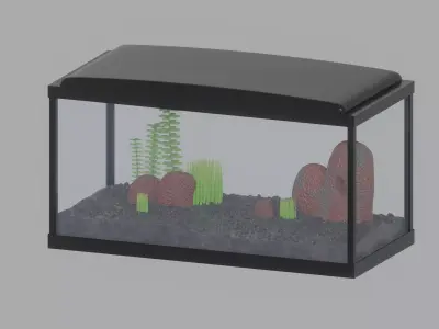 Aquarium Fish Tank 3D model buy
