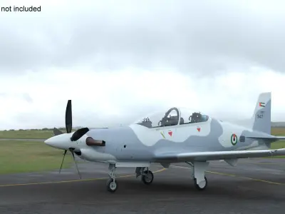 Training Aircraft Pilatus PC-21 Grey 3D model purchase