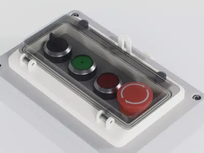 Industrial Control Panels Vol 01 5 Assets PBR 2K 3D model