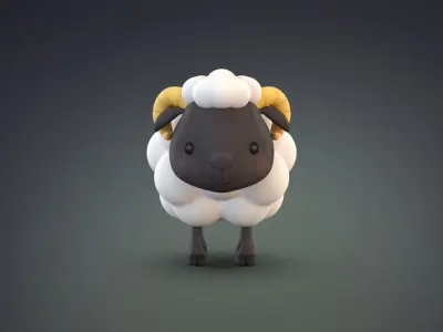Cartoon Sheep 3D model order