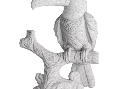 toucan bird statue 3D model