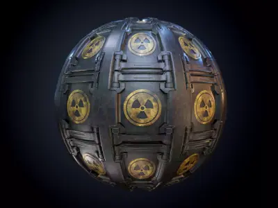 Sci-Fi Military Seamless PBR Texture 63 Texture