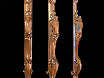 Classic leg 028 3D model