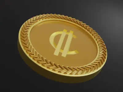 colon coin Free 3D print model