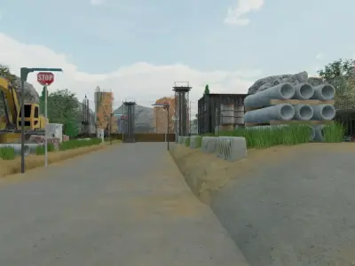 Construction Site Layout 3D model