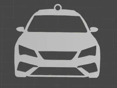 Seat LEON Car Rearview Mirror Ornament - Key Chain 3D print model