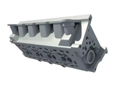 Engine Cylinder Head 3D model from CGTrader