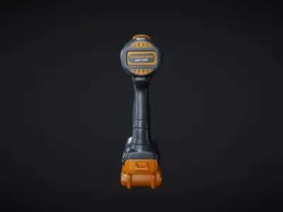 Power Drill 01 Active 3D model