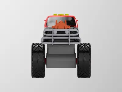 monster truck 3D model get