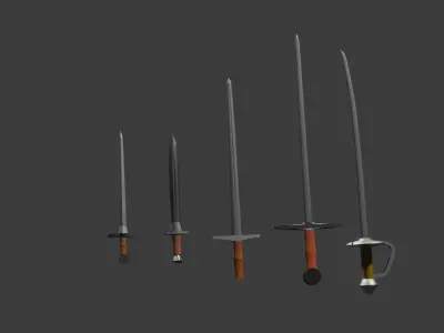 sword pack Free 3D model