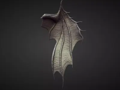 WING32 high poly sculpt 3D model