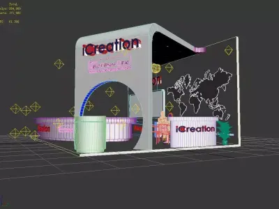 Exhibition - Area - 9X6-3DMAX2009-098 3D model