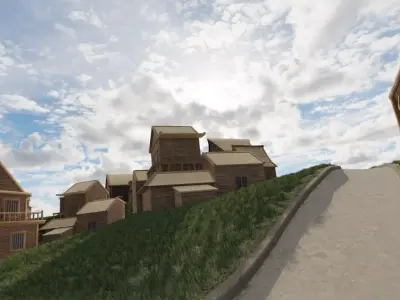 Coastal Village Retreat 3D model