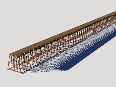 Wood Trestle 2 Lod textures and materials  2K and 4K Low-poly 3D model