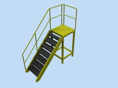Stairs stair ladders for industrial use 3D model