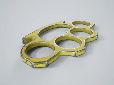Brass Knuckles PBR Game Ready Low-poly 3D model