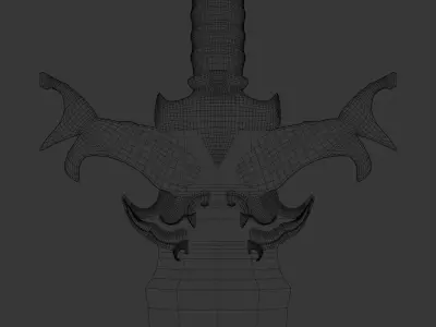 Golden Sword 3D model