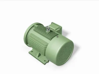 100L B34b Left IEC electric motor - 3D CAD model 3D model