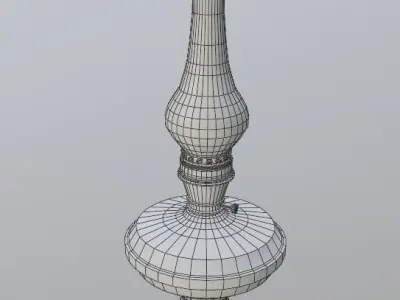 Oil lamp Free low-poly 3D model order
