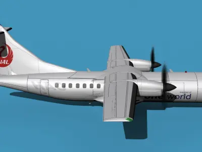 ATR-42-320 Hokkaido Air System HAC 3D model