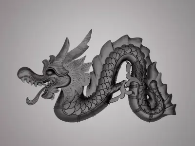 Dragon Relief 3D model
