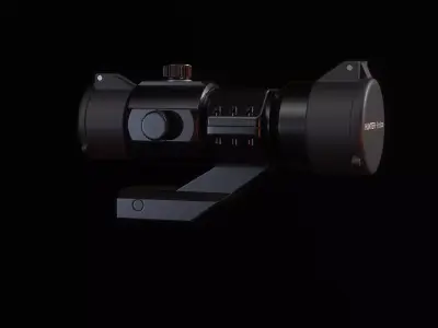 Red Dot Optic Low-poly 3D model