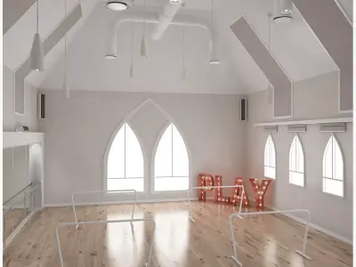 Dance Studio 3D model purchase