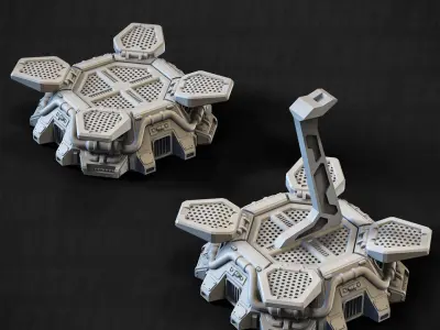 Wired Mech Poseasble 100mm Set 3D print model