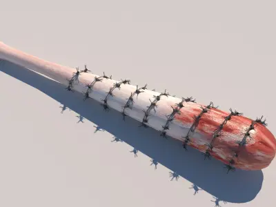 Death Sticky Baseball  Free 3D model