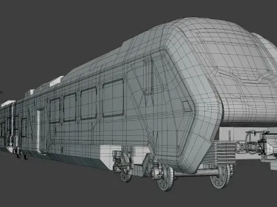 Hitachi HTR 412 train exterior 3D model