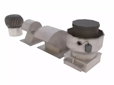 Roof vent   Low-poly 3D model