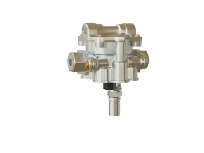Trailer Air Brake Spring Brake Control Valve  3D Model Low-poly 3D model