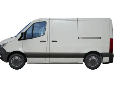 Mercedes Benz Sprinter L1 2020 panel van low poly model  Low-poly 3D model