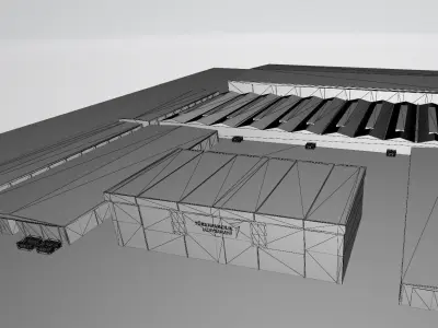 TAI - TUSAS FACTORY BUILDING  3D model