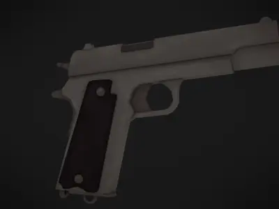 Adventurous - Colt Pistol - Rigged and Animated Low-poly 3D model