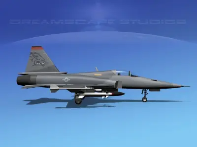 Northrop F-20 Tigershark V04 3D model
