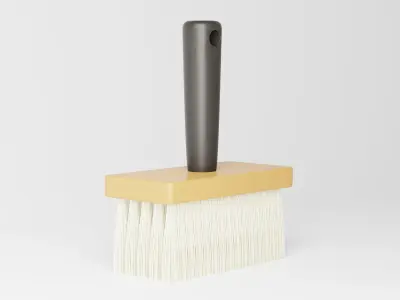 Cleaning Brush or Large Paint Brush Low-poly 3D model