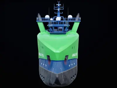 USV Mothership Armada 7803 Multipurpose Vessel Simple PBR Low-poly 3D model