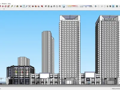Sketchup Hotel 107 3D model