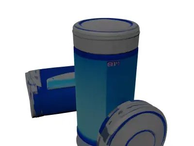 Futuristic SciFi Power Cell Battery 3D model