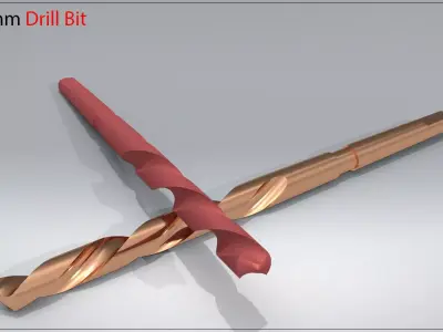 Original Size Drill Bit  for  M8 3D print model 3D print model