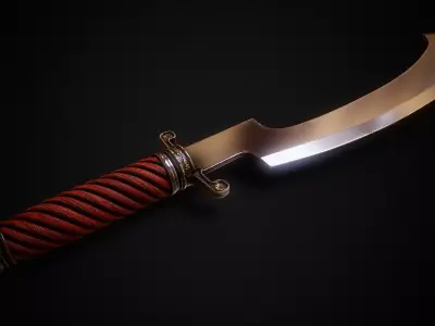 Khopesh Low-poly 3D model