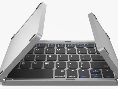 Wireless Folding Bluetooth Keyboard 3D model